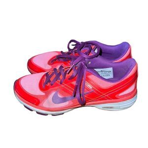 Nike Flywire with Dual Fusion sneakers in orange and purple women’s size 6.5